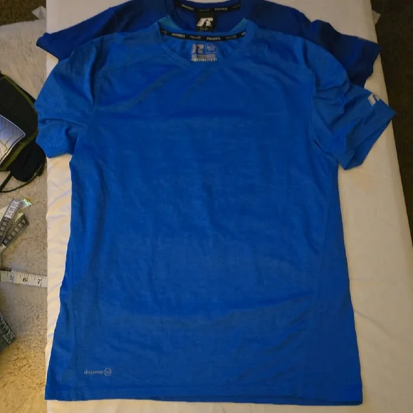 2 Russell Athletic Electric Blue Short Sleeve Tee - Picture 1 of 8